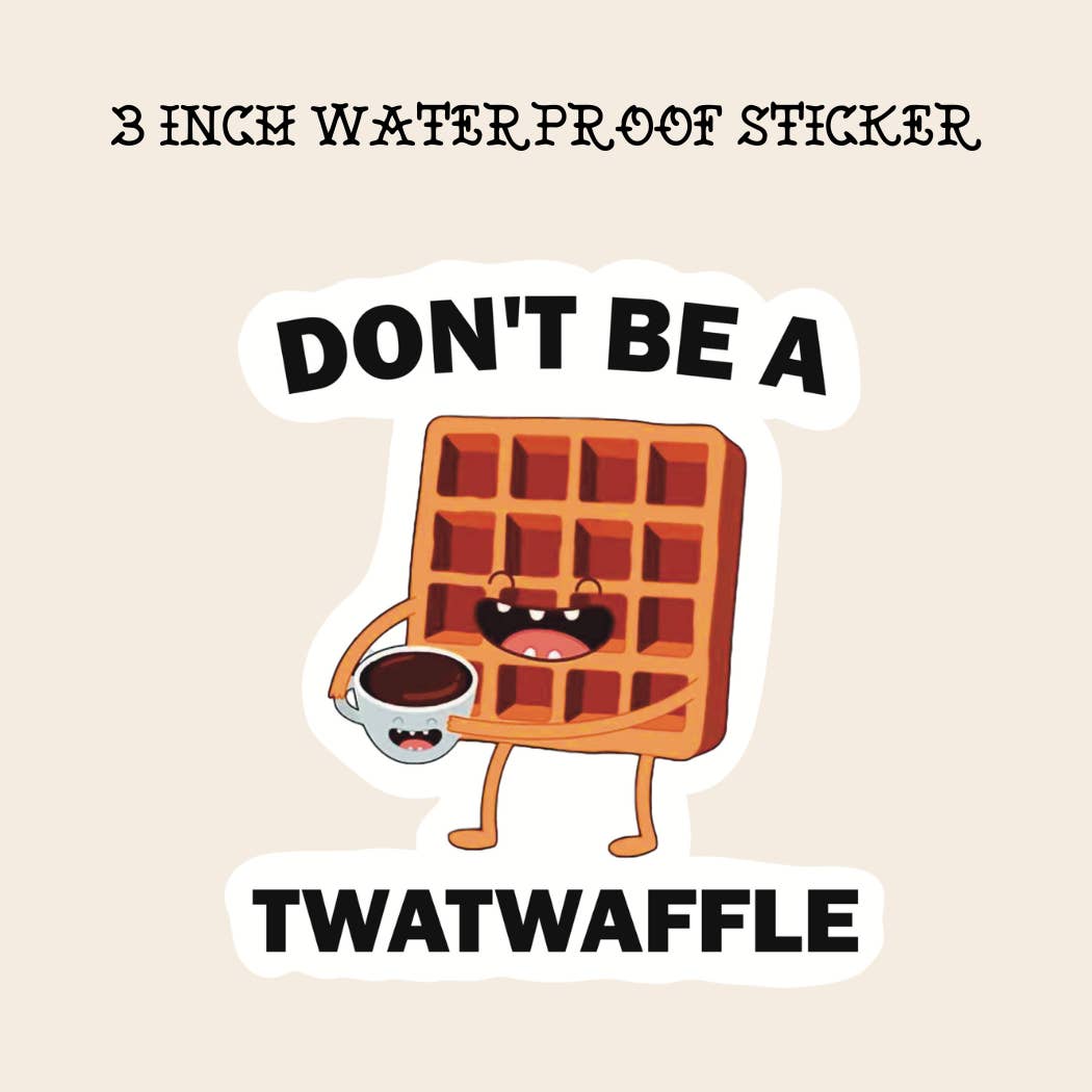 Rebel Roses - Wholesale Sticker - Twat waffle, kindle, bookish, bottle, laptop, funny swear