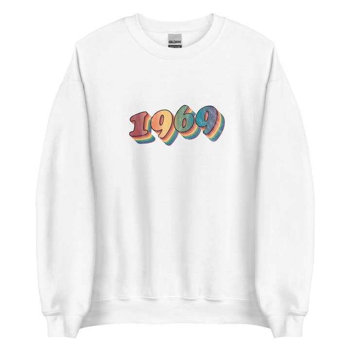 Retro 1969 Unisex Sweatshirt for wholesale by Gay Pride Apparel