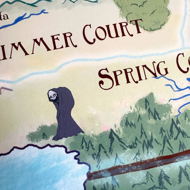 Awkward Affections – wholesale Art print – Prythian Map // Fantasy Landscapes // ACOTAR // Book Art5