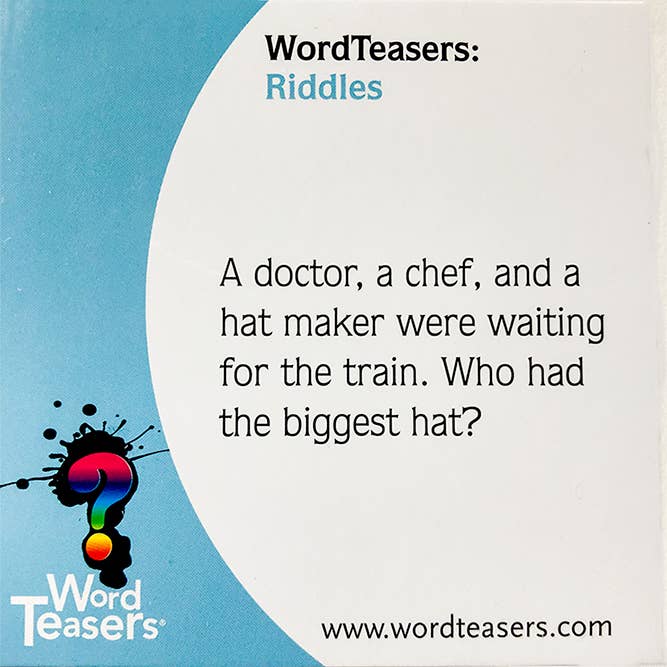 WordTeasers - Wholesale Card Game - Riddles Family Card Game1