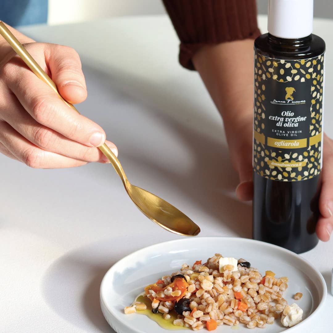 Donna Francesca - Vente Huile d'olive - Huile d'olive extra vierge Ogliarola - qualité supérieure 250 ml1