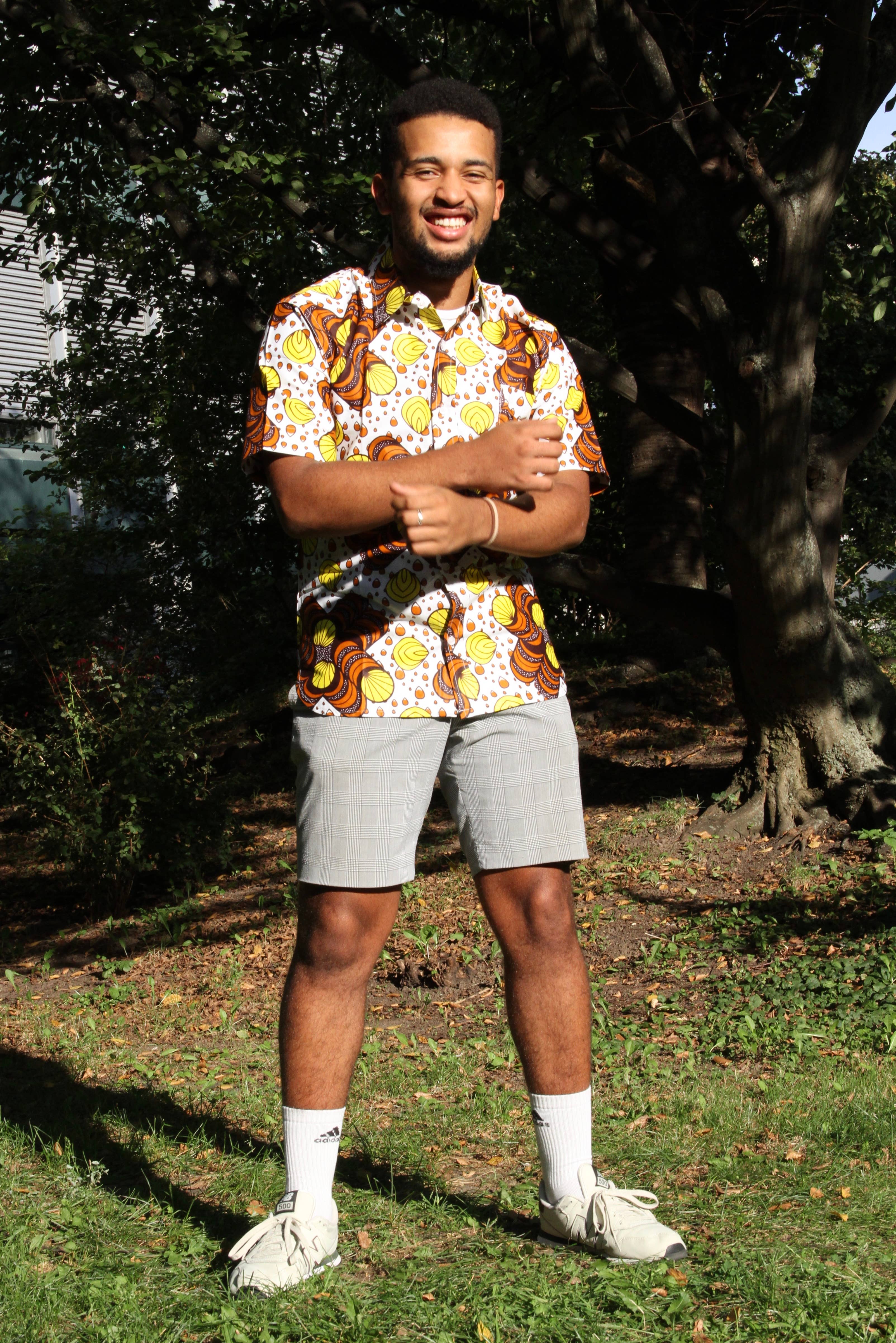 BE-YALA – Camisa de botões - Homem por atacado – Camisa masculina BE-YALA manga curta0