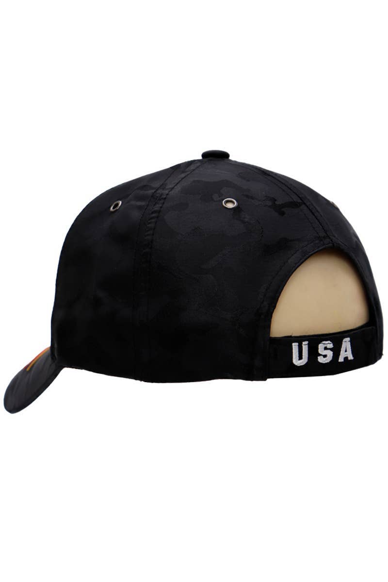 Cap Zone - Wholesale Baseball Cap - Unisex - American Flag Bald Eagle Nylon Camo Baseball Cap2