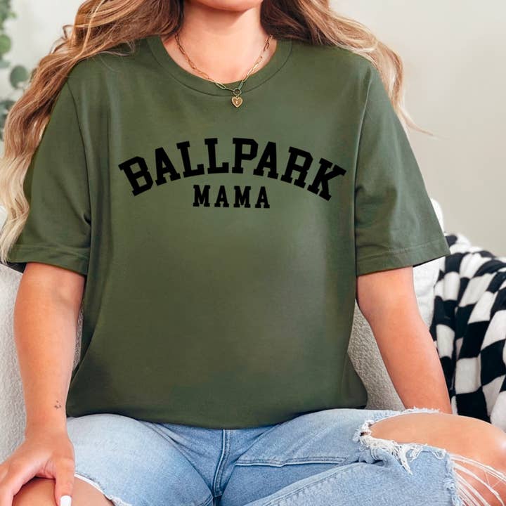 Shoppe SHC - Wholesale T-Shirt (Graphic) - Women's - Ballpark Mama Graphic Shirt | Gameday Shirt | Gildan  27