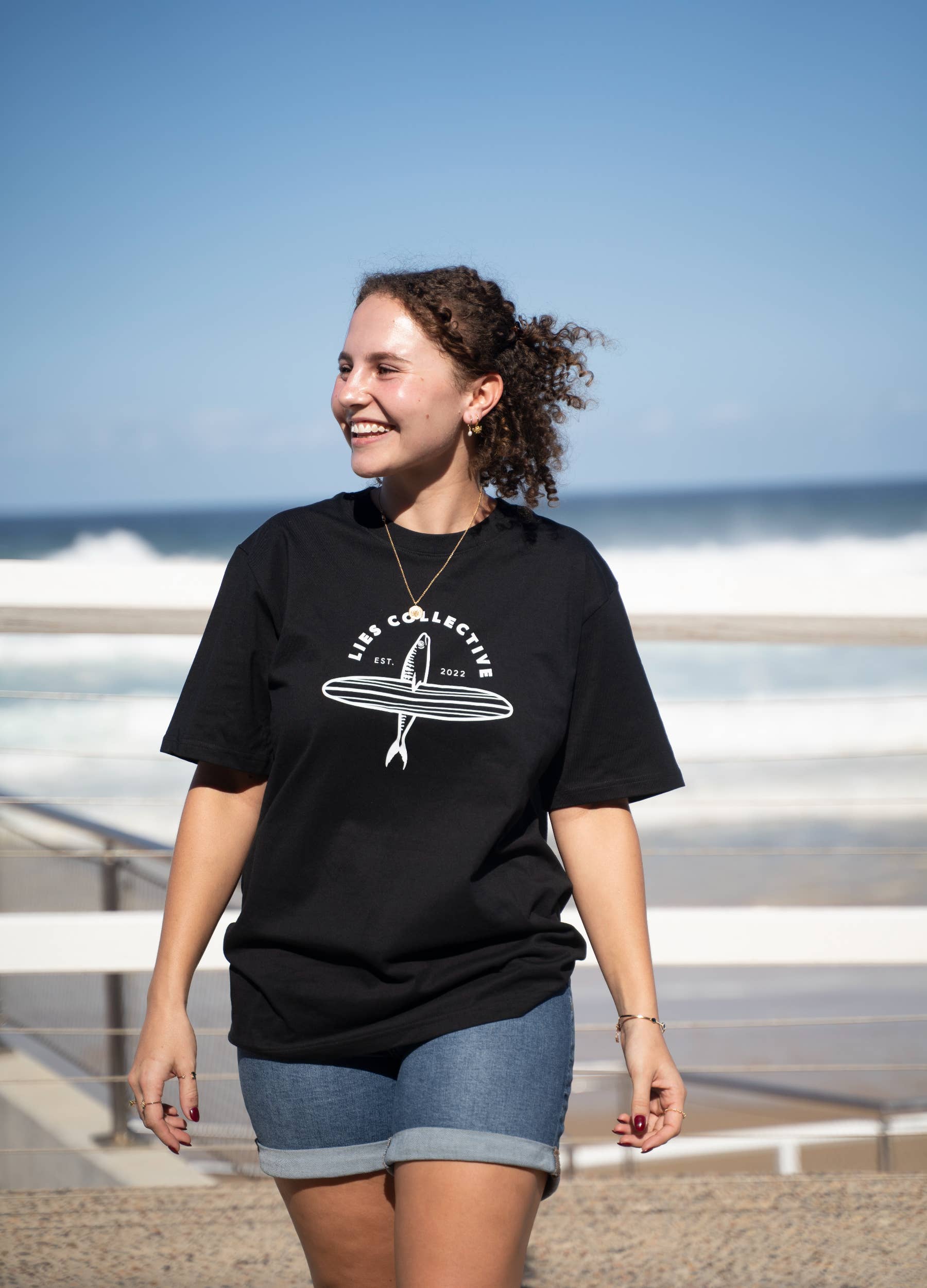 Lies Collective - Wholesale T-Shirt (Graphic) - Women's - GONE SURFING TEE