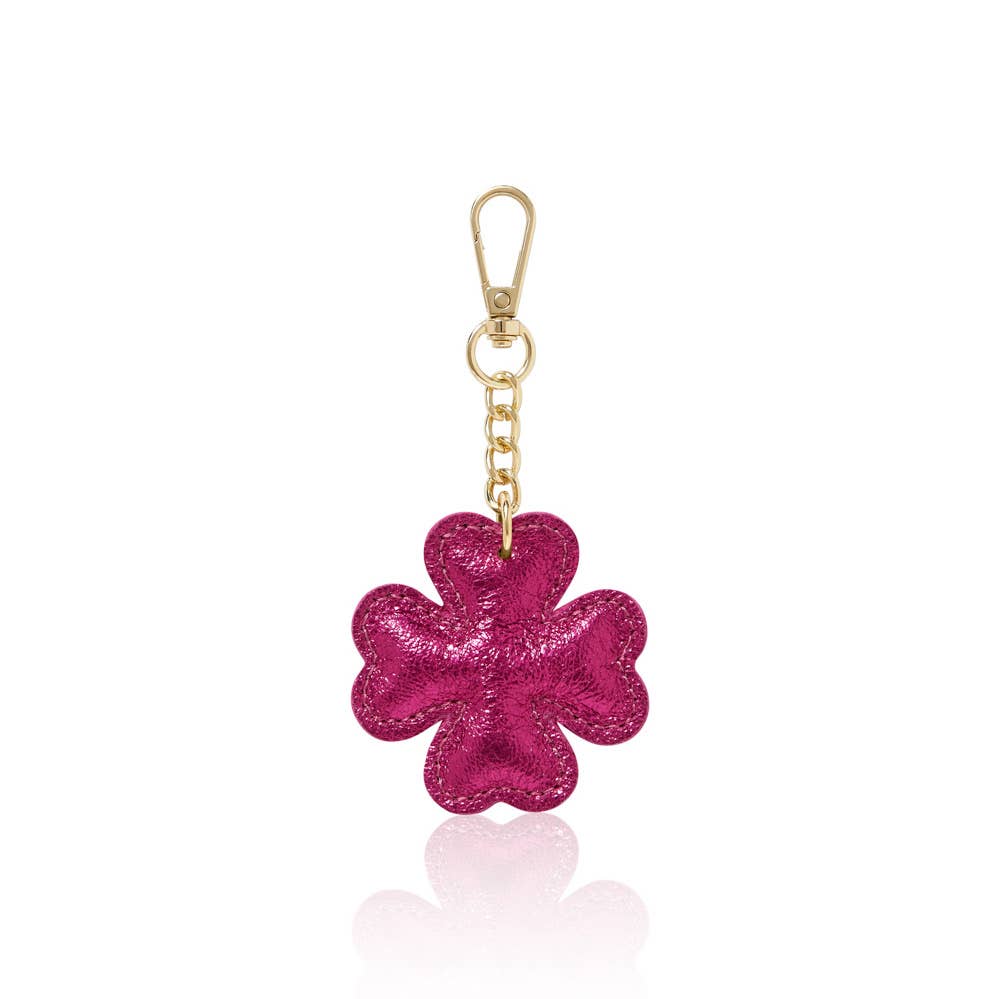 MONTTE DI JINNE – wholesale Keychain – Women's – Lucky Charm – Italian Leather Four-Leaf Clover Keyring7