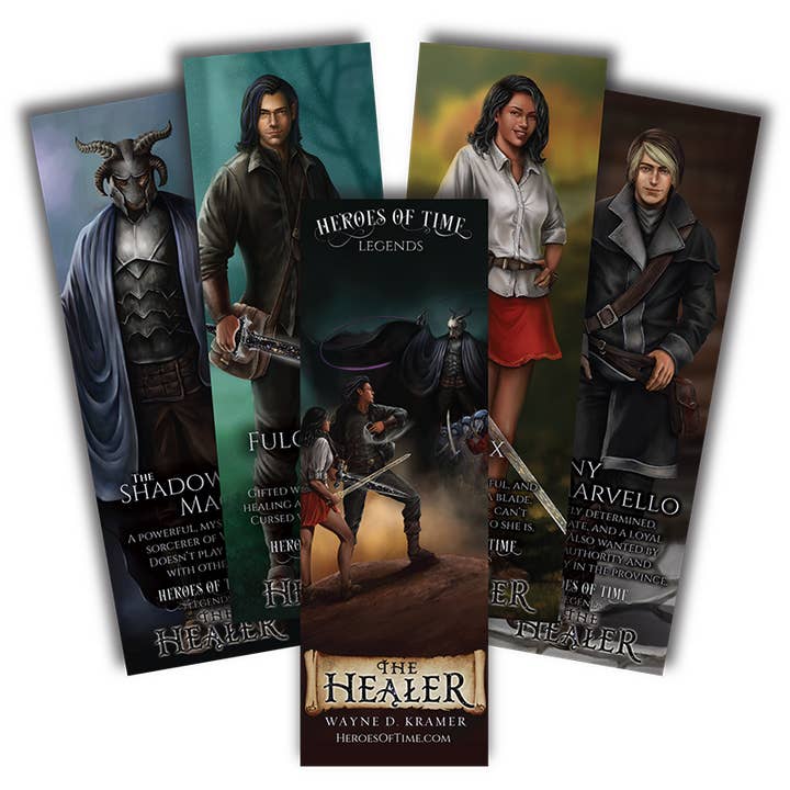 I segnalibri di The Healer per la vendita all'ingrosso da parte di Heroes of Time Productions
