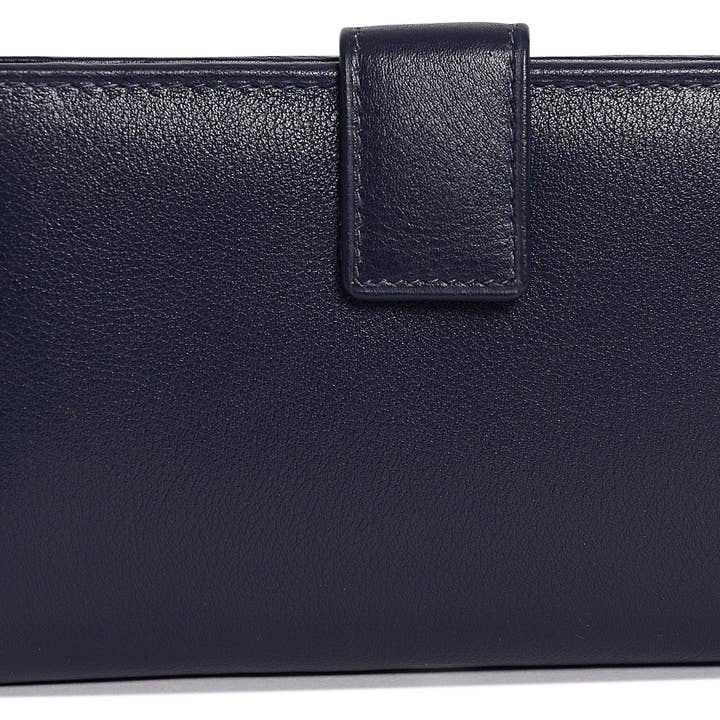 SADDLER - Wholesale Portemonnee - Dames - Middelgrote Leren Portemonnee "Holly" – Handgemaakt door Saddler | RFID Beschermd & in Cadeaudoos16