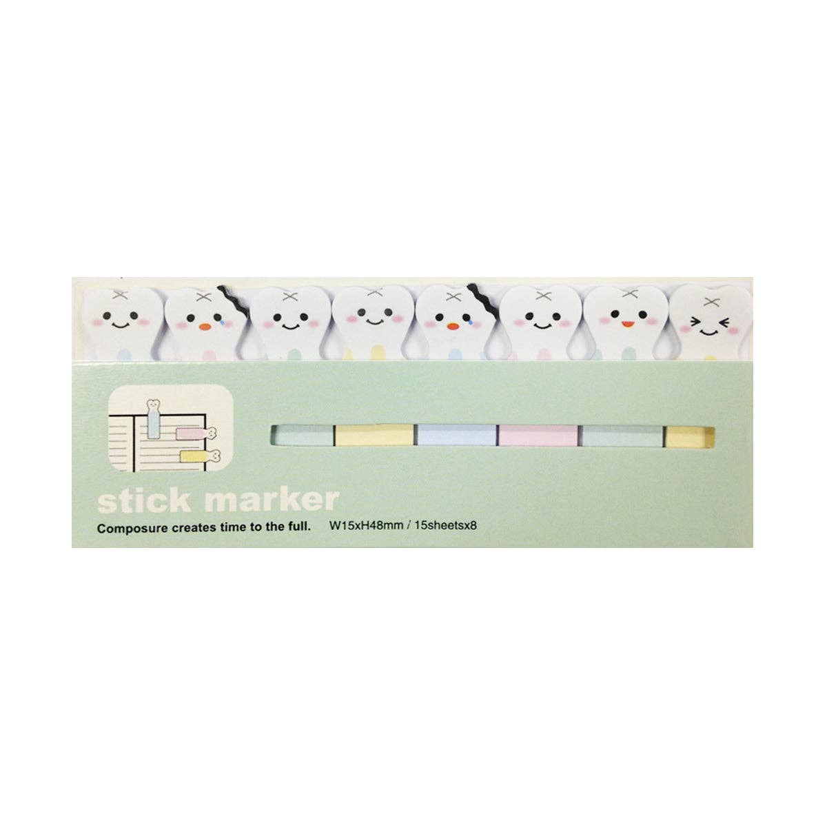 Wrapables.com - Wholesale Bookmark - Wrapables Bookmark Flag Tab Sticky Markers (Set of 2)12