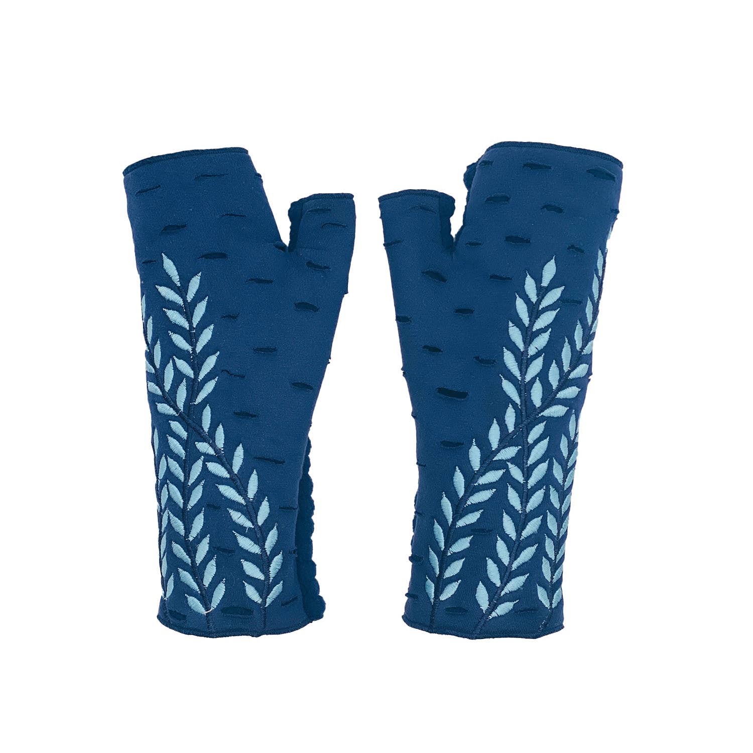 Feelgoodz – Luvas - Mulher por atacado – Luvas de lã sem dedos em treliça | Luvas Jersey de algodão0