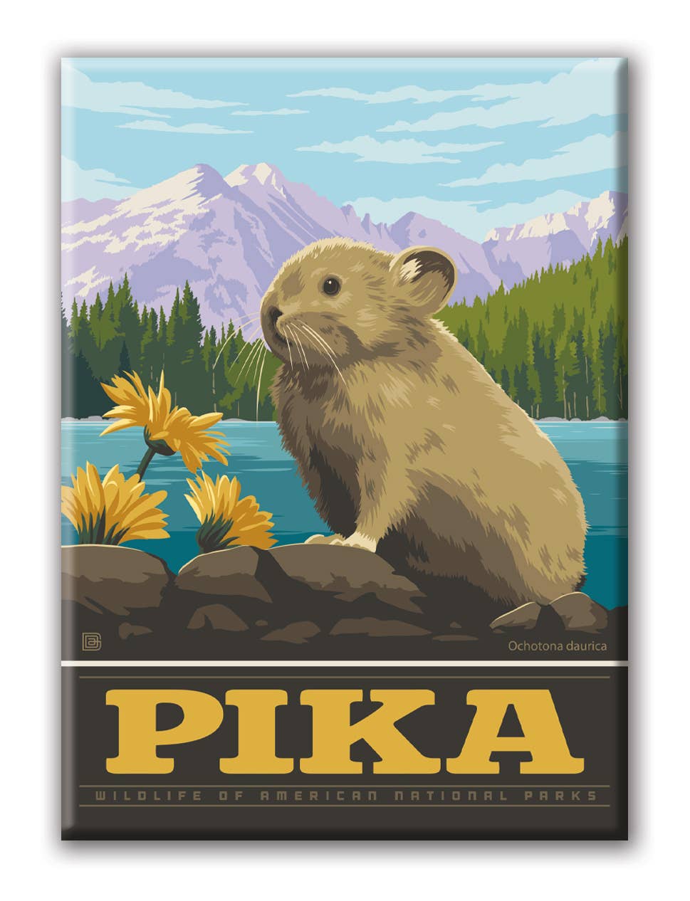 Tourist Courts - Wholesale Magnet - NP Wildlife Pika Magnet0