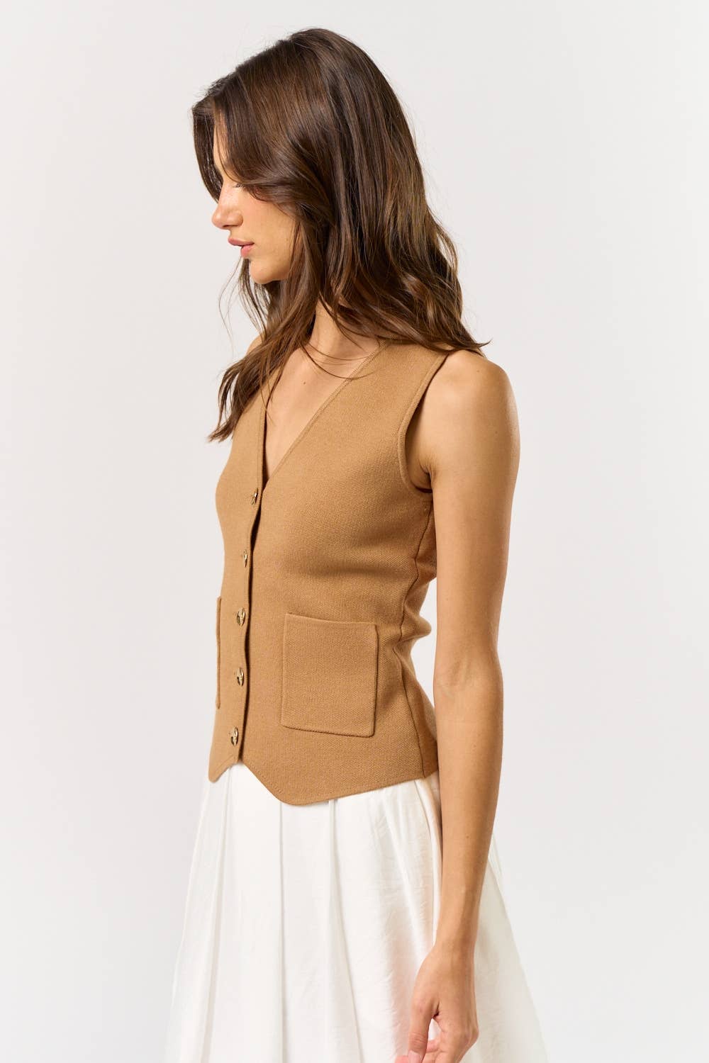 Lalavon - Wholesale Knit Top - Women's - ILT5335 Effortless Layer Knit Vest2