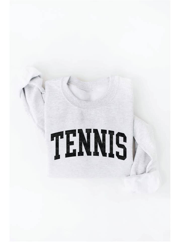 OAT COLLECTIVE - Wholesale Graphic Sweatshirt - Women's - TENNIS Graphic Sweatshirt