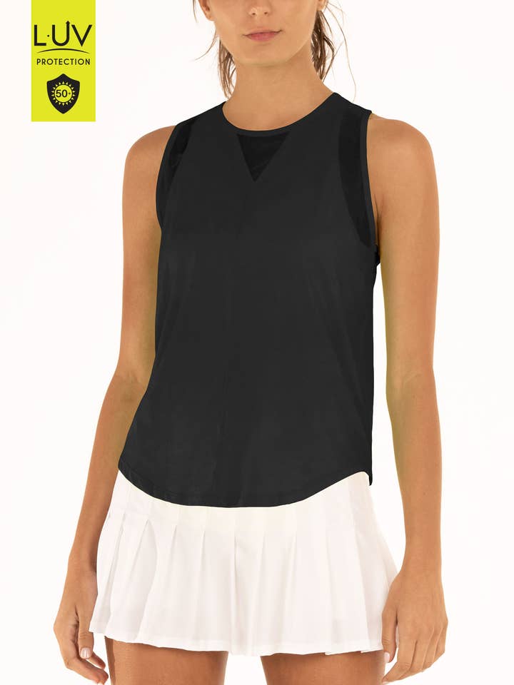Canotta da donna UV 50+ Chill Out - NERO per la vendita all'ingrosso da parte di Lucky In Love