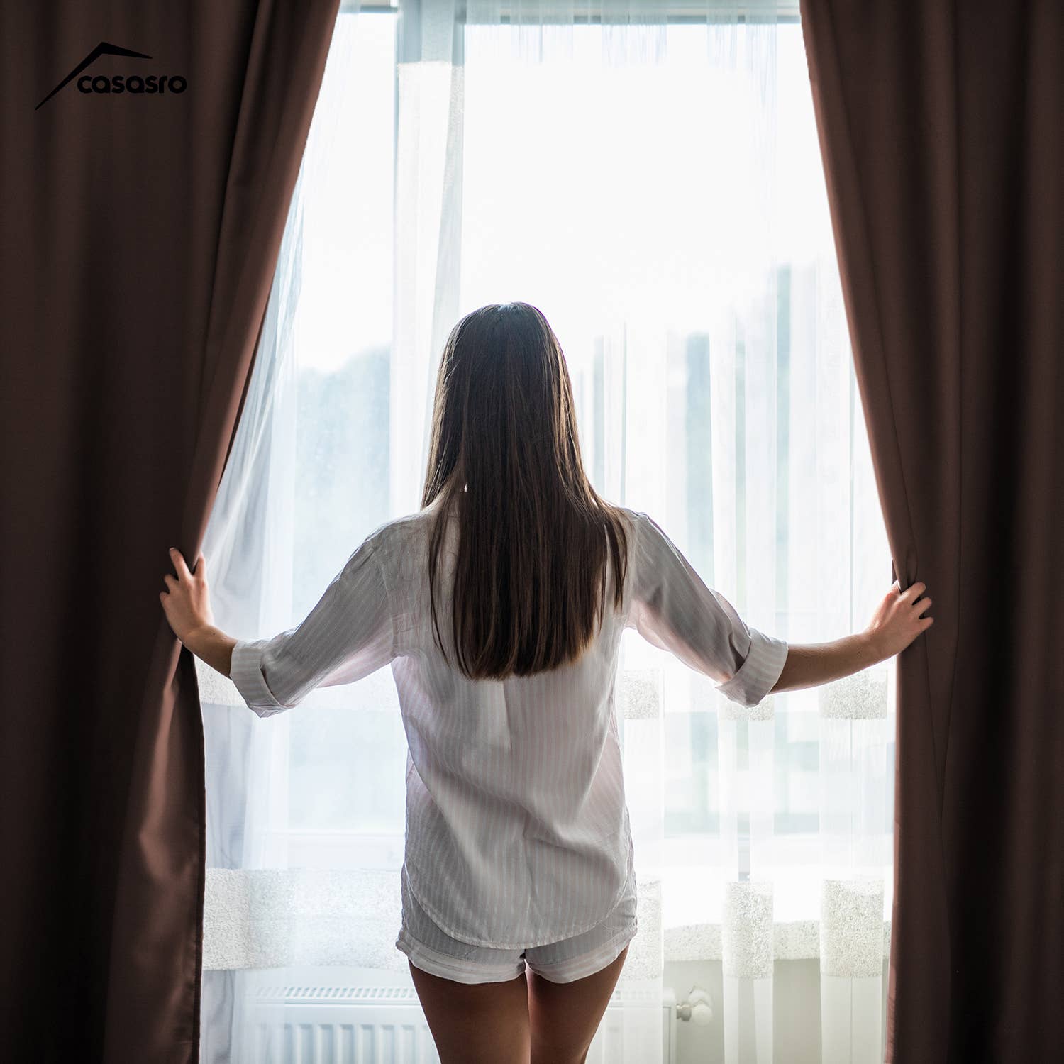 CASASRO – wholesale Curtain – CASASRO® Blackout Velvet Curtains | 7 Colour Options | 2 Panels 54” W x 95” D | Luxury Velvet Drapes | Height  Adjustable with Header Tape and Rod/Clip Attachable Top Pencil Pleat | 27