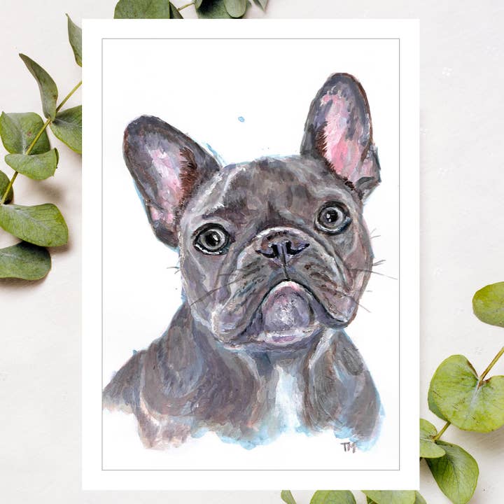 French Bulldog Print - A4 Wall Art - from Original for wholesale by Patricia Grace Art