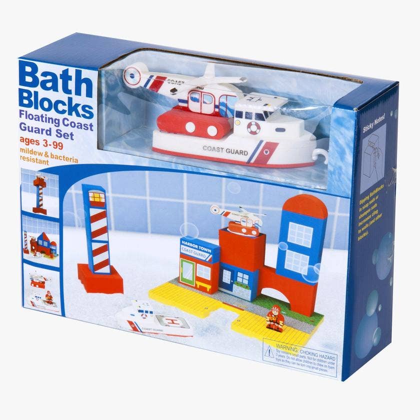 Just Think Toys - Wholesale Toy Set - Kids - BathBlocks Floating Coast Guard Set7