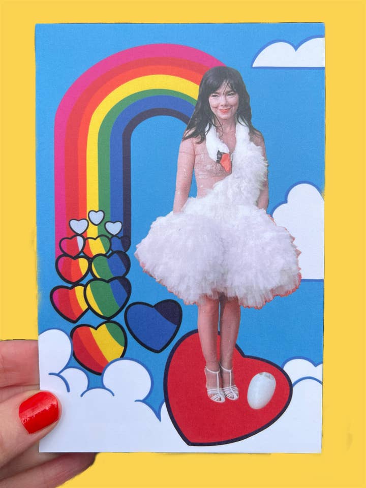 POSTCARD Red Carpet Swan for wholesale by Astral Weekend