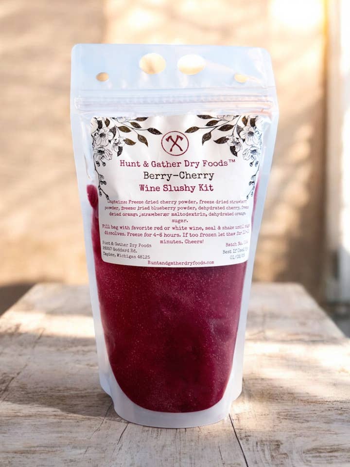 Berry-Cherry Wine Slushy Mix for wholesale by Hunt and Gather Dry Foods