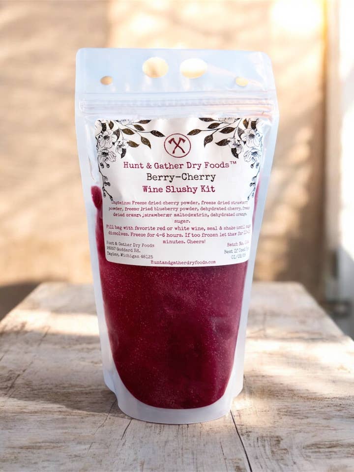 Berry-Cherry Wine Slushy Mix for wholesale by Hunt and Gather Dry Foods