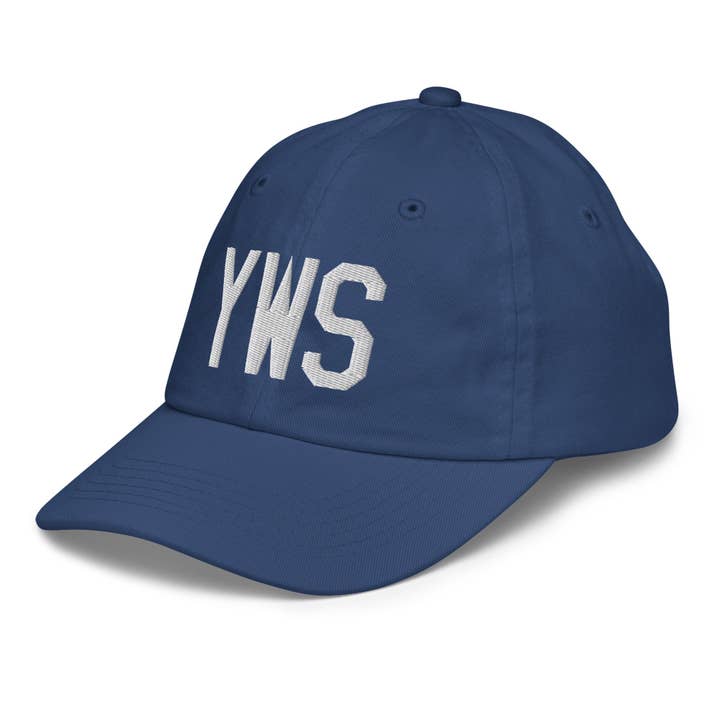 YWS Whistler British Columbia Kid's Baseball Cap for wholesale by YHM Designs