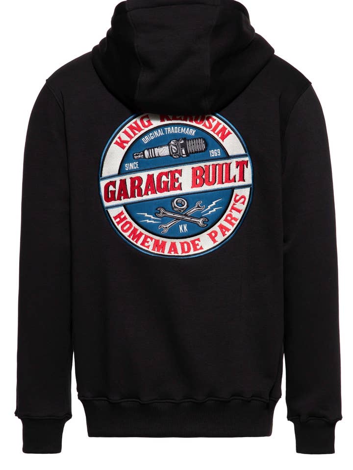 In de garage gebouwde sweater met capuchon voor wholesale door KING KEROSIN