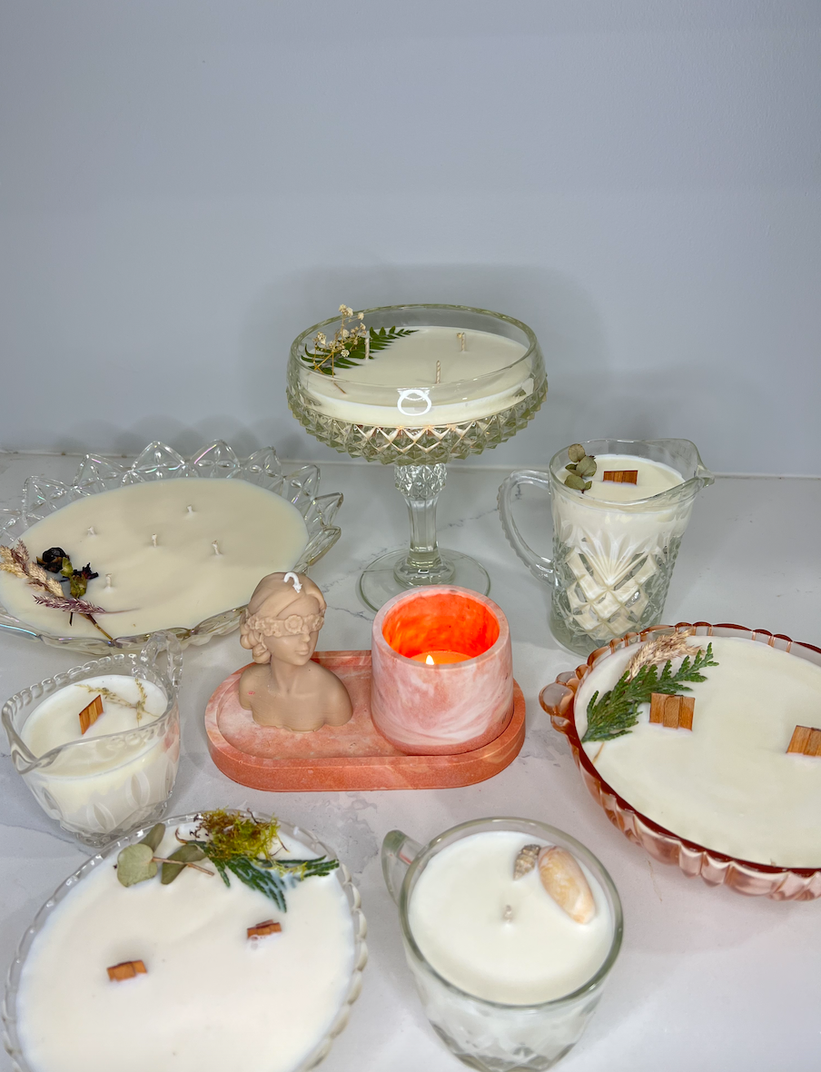 Philodendron and Fern Co. - Wholesale Jar/Filled Candle - One of a Kind Finds Candle2