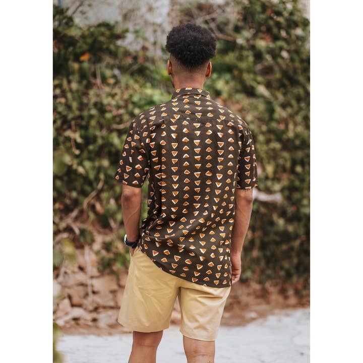 Brown Men's Shirt Guadalupe for wholesale on Faire1