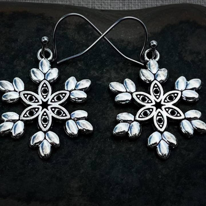 Snowflake Winter Earrings and Jewelry Gifts For Her for wholesale by Tiger Flower Jewelry