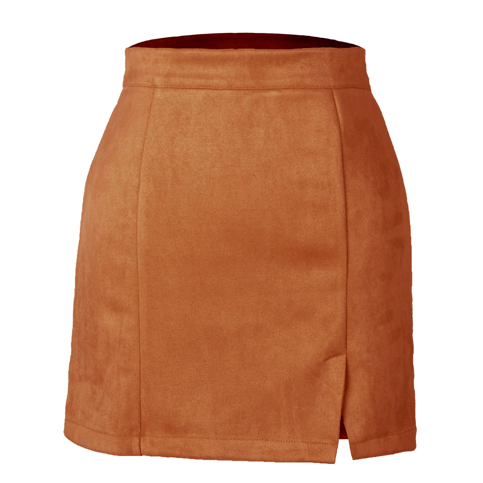 Masyal - Wholesale Skirt - Women's - Western suede hip-wrapped A-line miniskirt autumn and winter12