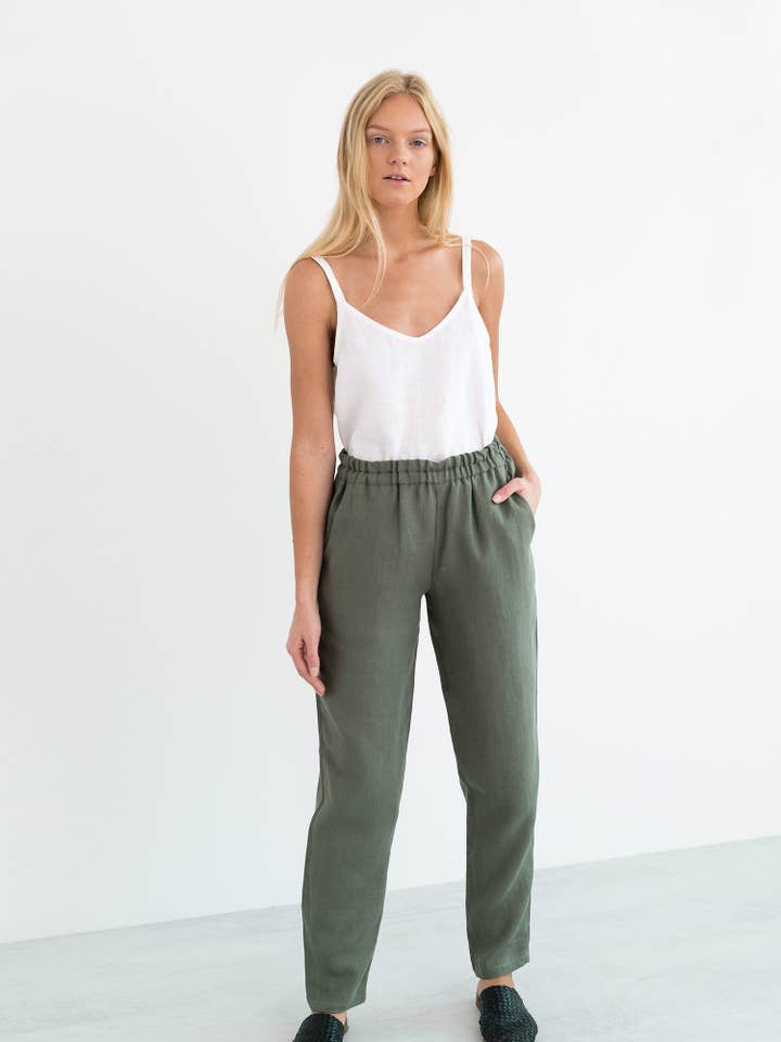 Brinley Linen Pants for wholesale by Love and Confuse