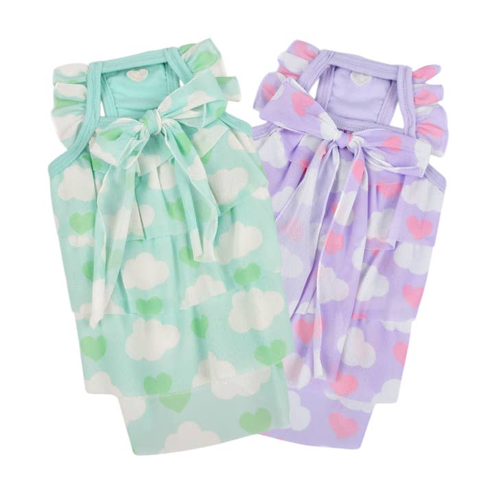 PINKAHOLIC SURI CLOUD RIBBON DOG DRESS for wholesale by Puppia International Inc.