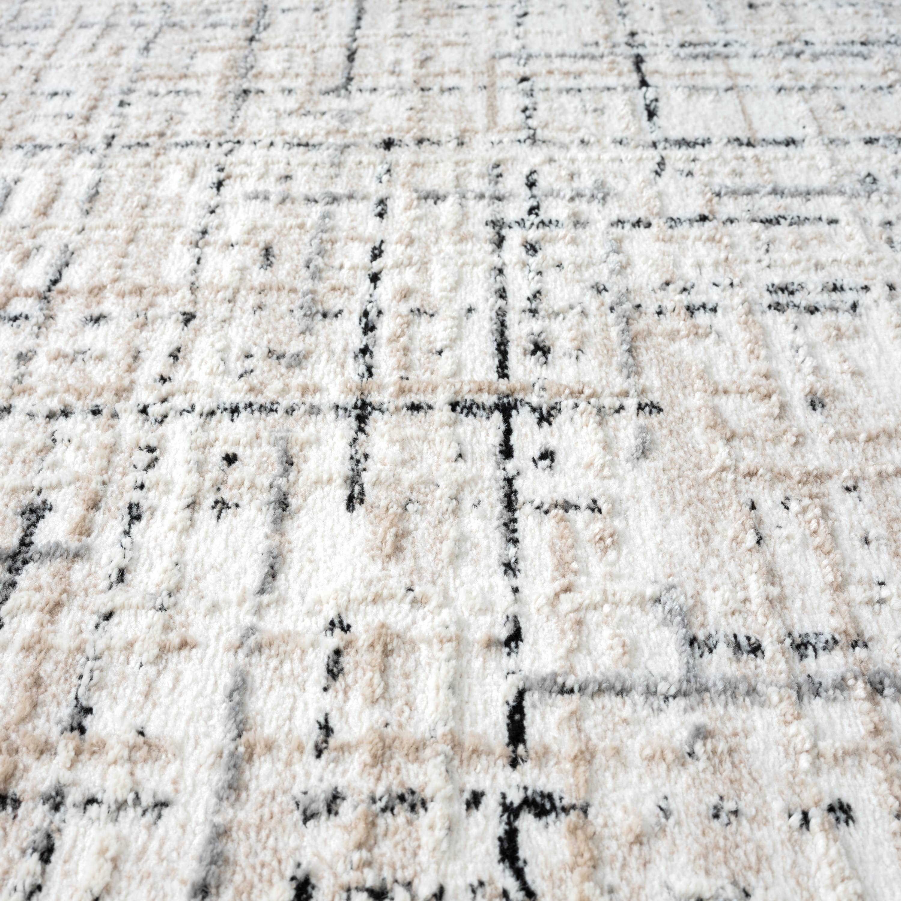 Abani Rugs - Wholesale Vloerkleed - Abani Viva VIV130A neutrale beige-grijze vloerkleed met crosshatch patroon7