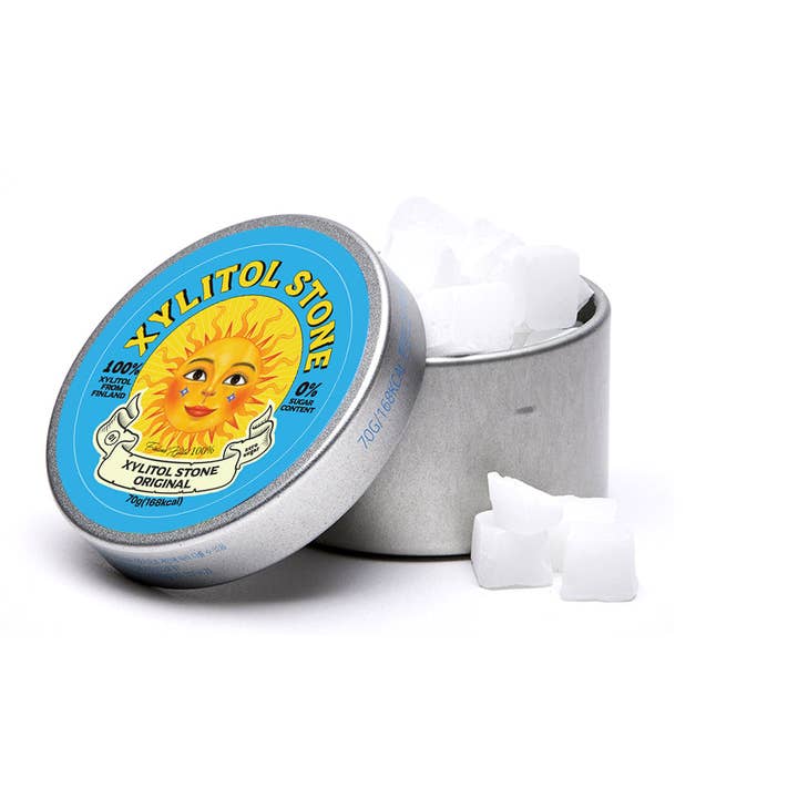 Xylitol Stone Sugar Free Hard Candy 70g Can, Original for wholesale by Nuriearth Global USA