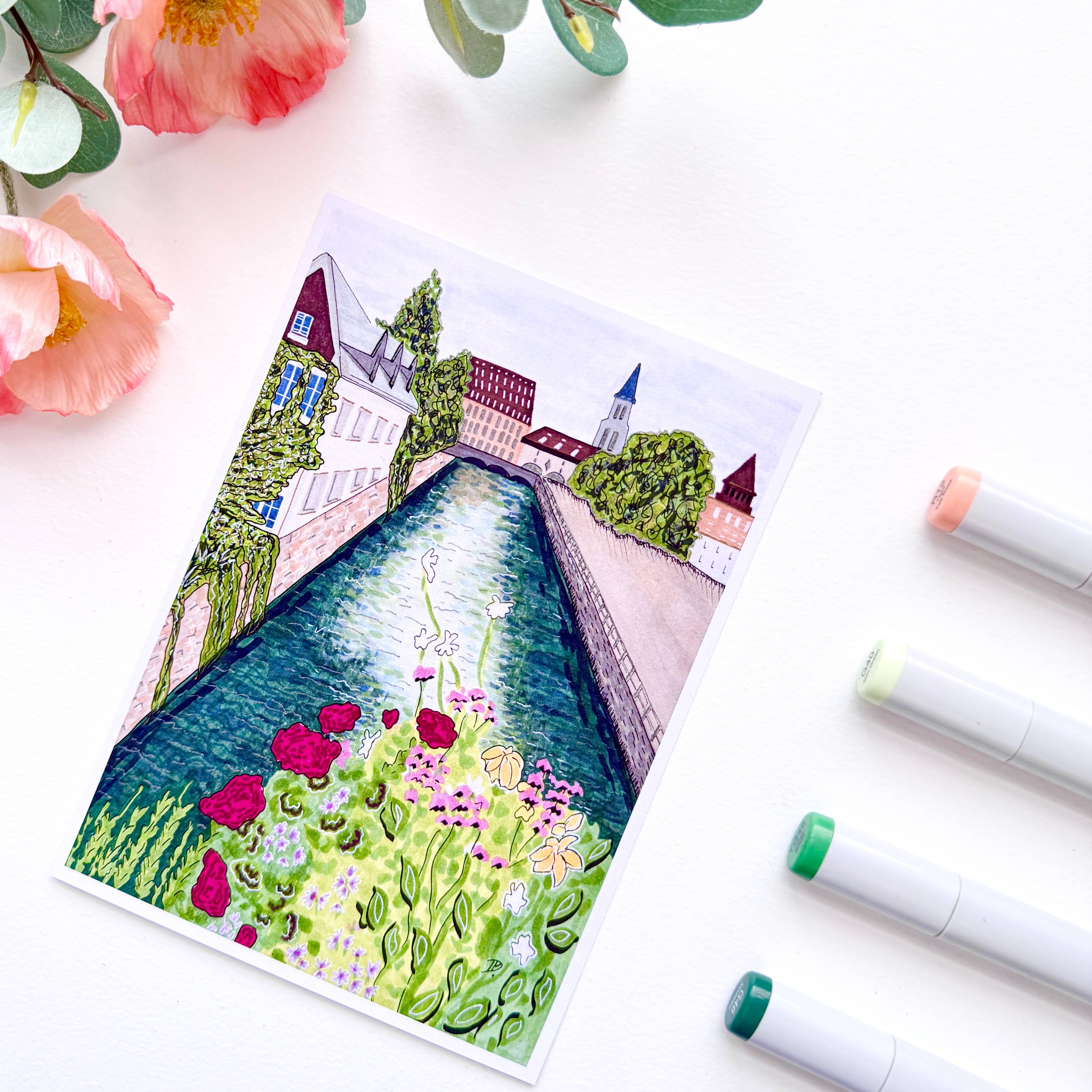 D. Prince Designs - Wholesale Art Print - Strasbourg, France Abstract | Recycled Card Stock Print5