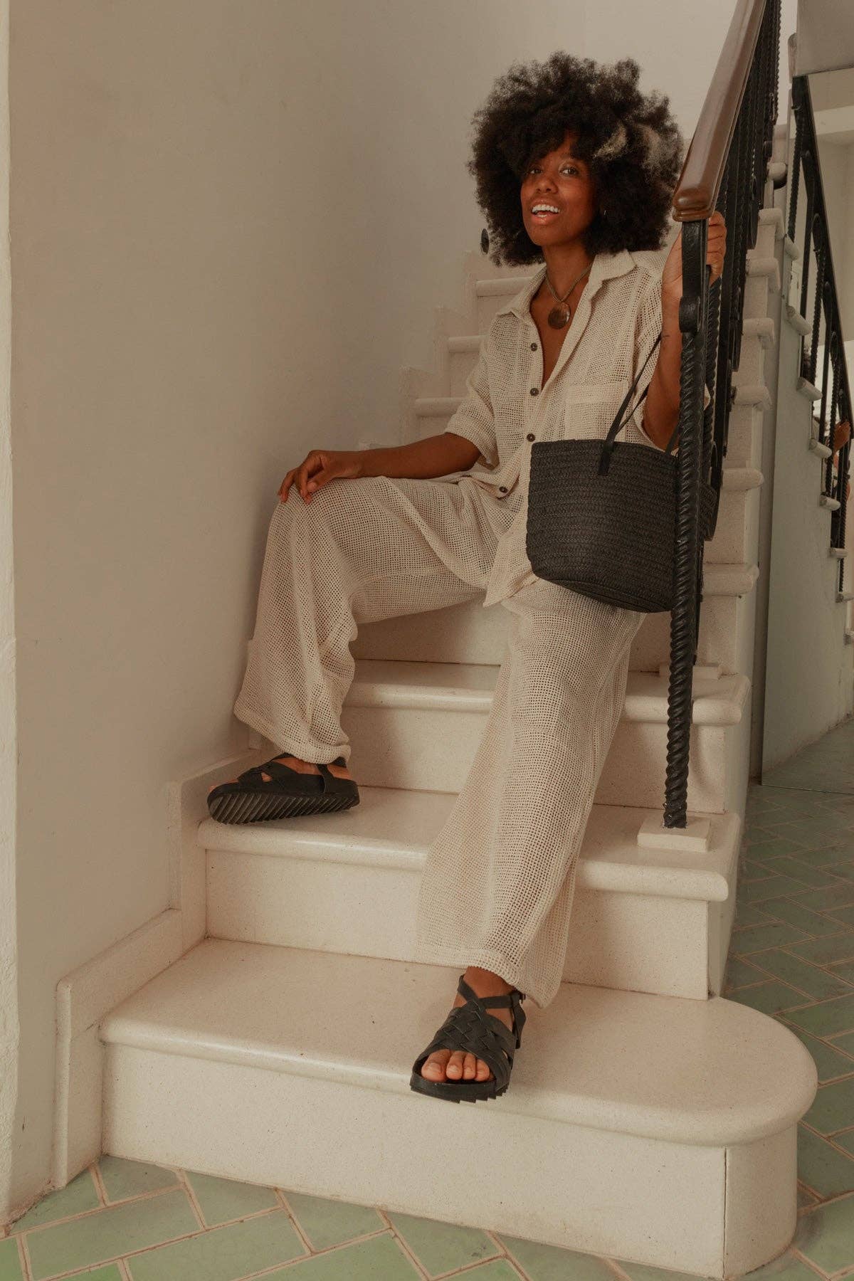 Mexas EU - Wholesale Sandals - Women's - MOLE - Black leather sandals for wide feet2