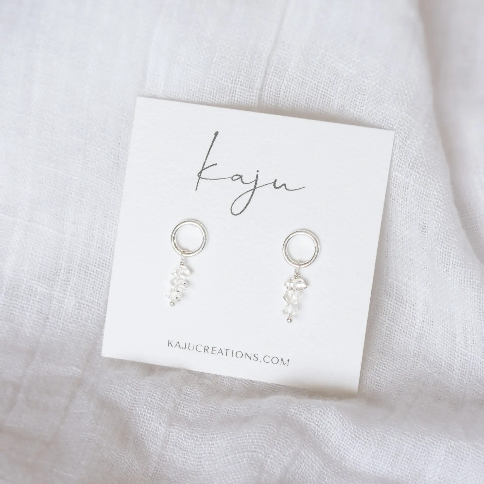 Kaju Creations - Wholesale Dangle Earrings - Herkimer Diamond Drop Earrings1