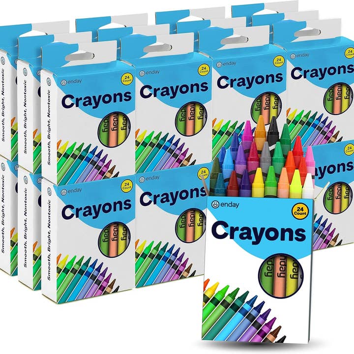 Enday Premium Crayons 24 Count, Box of Crayons 24 Color and other Purchase Wholesale crayons 24 pack. Free Returns & Net 60 Terms on Faire trending on Faire.