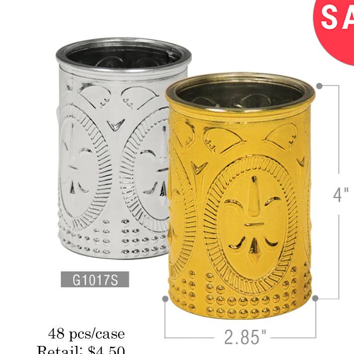 SALE | 2.8" Top Carousel Glass Candle Holder for wholesale by Galore Home