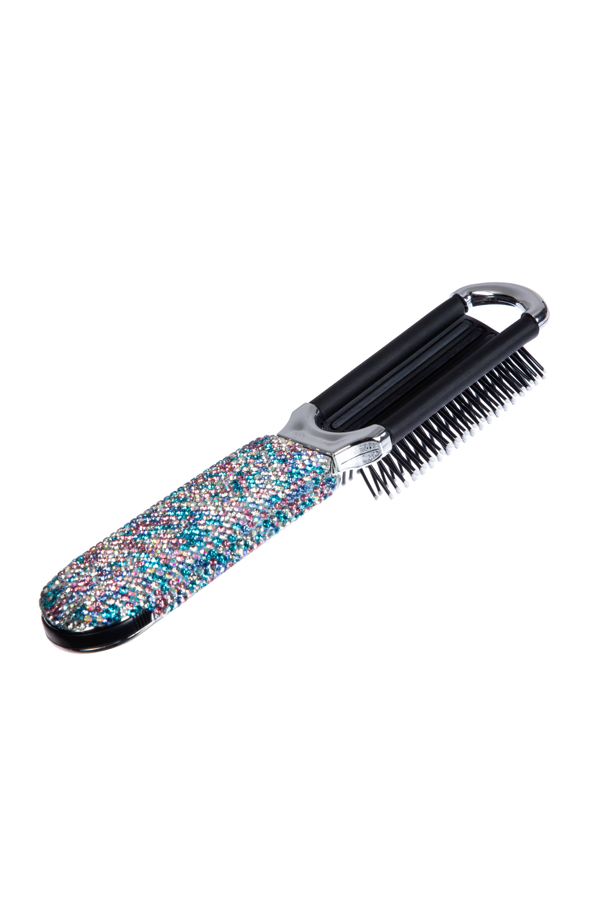 Ole - Venta al por mayor Cepillo/peine - Cepillo de Pelo y Espejo de Viaje Compacto Plegable con Pedrería de Cerámica MIS100913