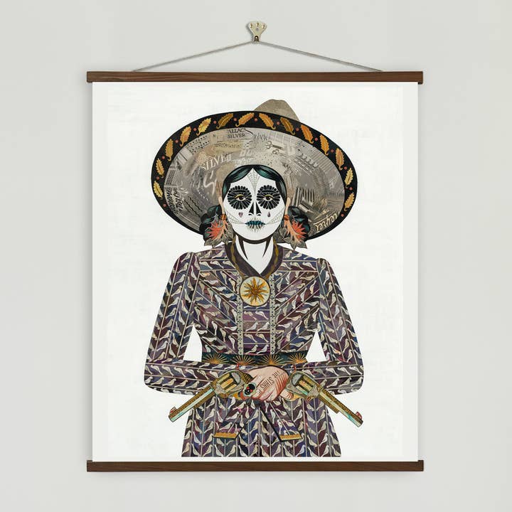 Impression d'art | Western Cowgirl Art | ADELITA (AUBERGINE) pour la vente par Dolan Geiman