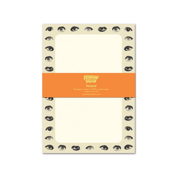 Eyes Notepad for wholesale by Rainbow Vision
