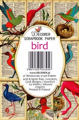 DECORER - Wholesale Gift Tag - Bird - Gift Tag Set 24 pcs2