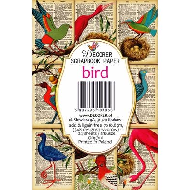 DECORER - Wholesale Gift Tag - Bird - Gift Tag Set 24 pcs2