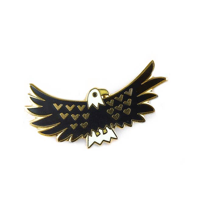Jade Fisher – wholesale Lapel pin/button – Eagle Totem Pin Badge0