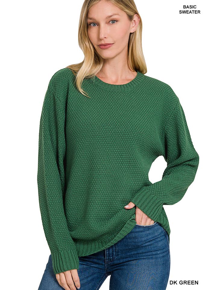 42POPS - Wholesale Knit Sweater - Women's - ",..._ Round Neck Basic Sweater19