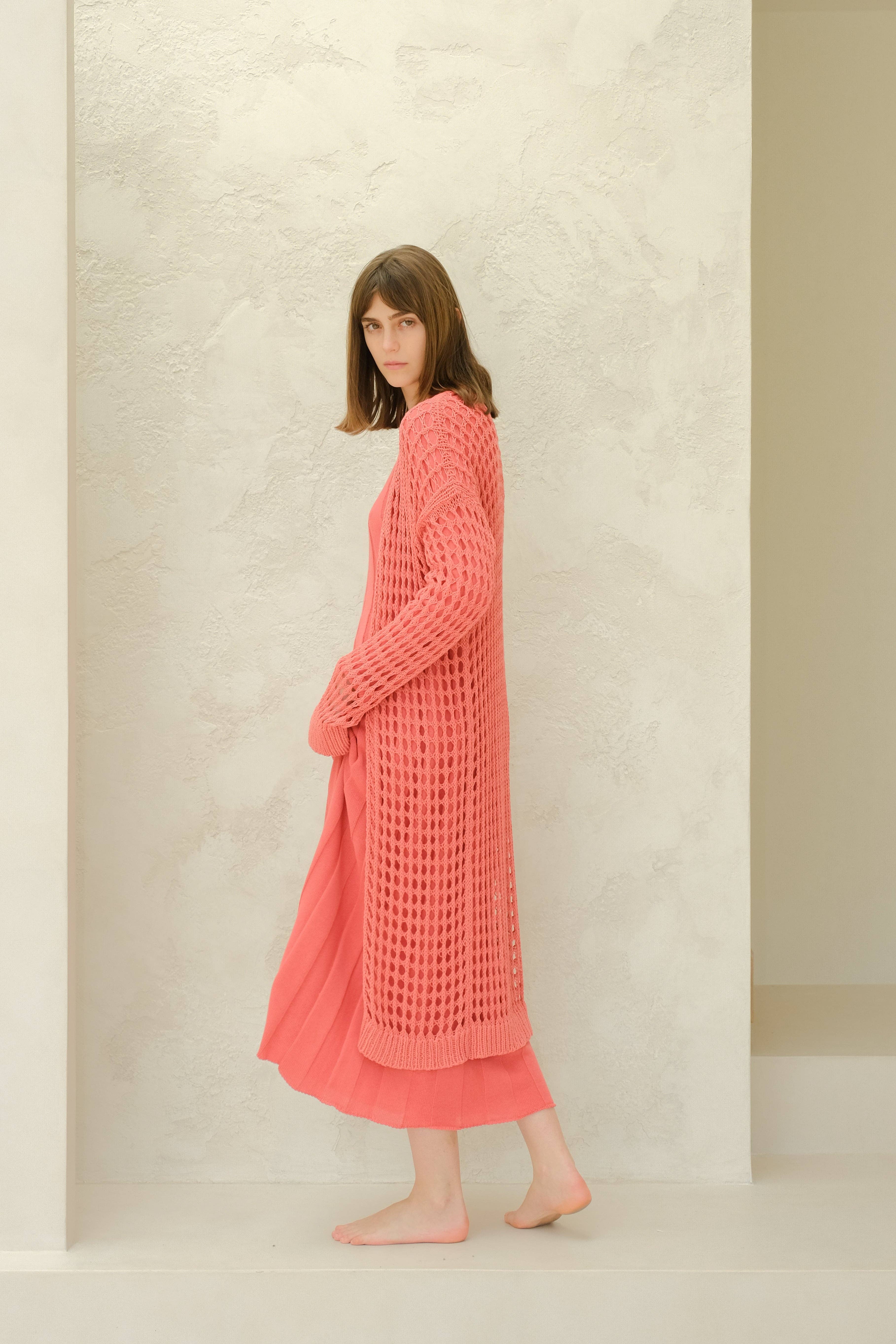 Lèmme – Engroshandel Cardigan - Dame – Fin bomulds hæklet maxi-cardigan24