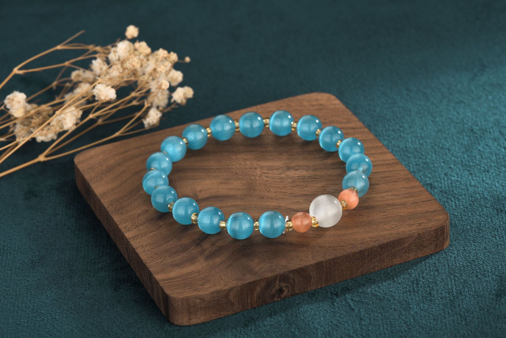 Bright MacMing - Wholesale Beaded Bracelet - Chinese Style Blue Crystal Bracelet1