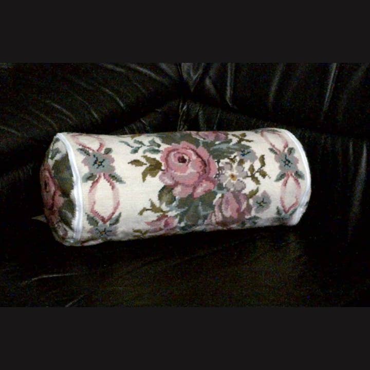 Eastern Sunrise Lace And Linens Inc. - Wholesale Throw Pillow Cover - Wool Needlepoint Ribbons & Roses Plus Special Offer Package1