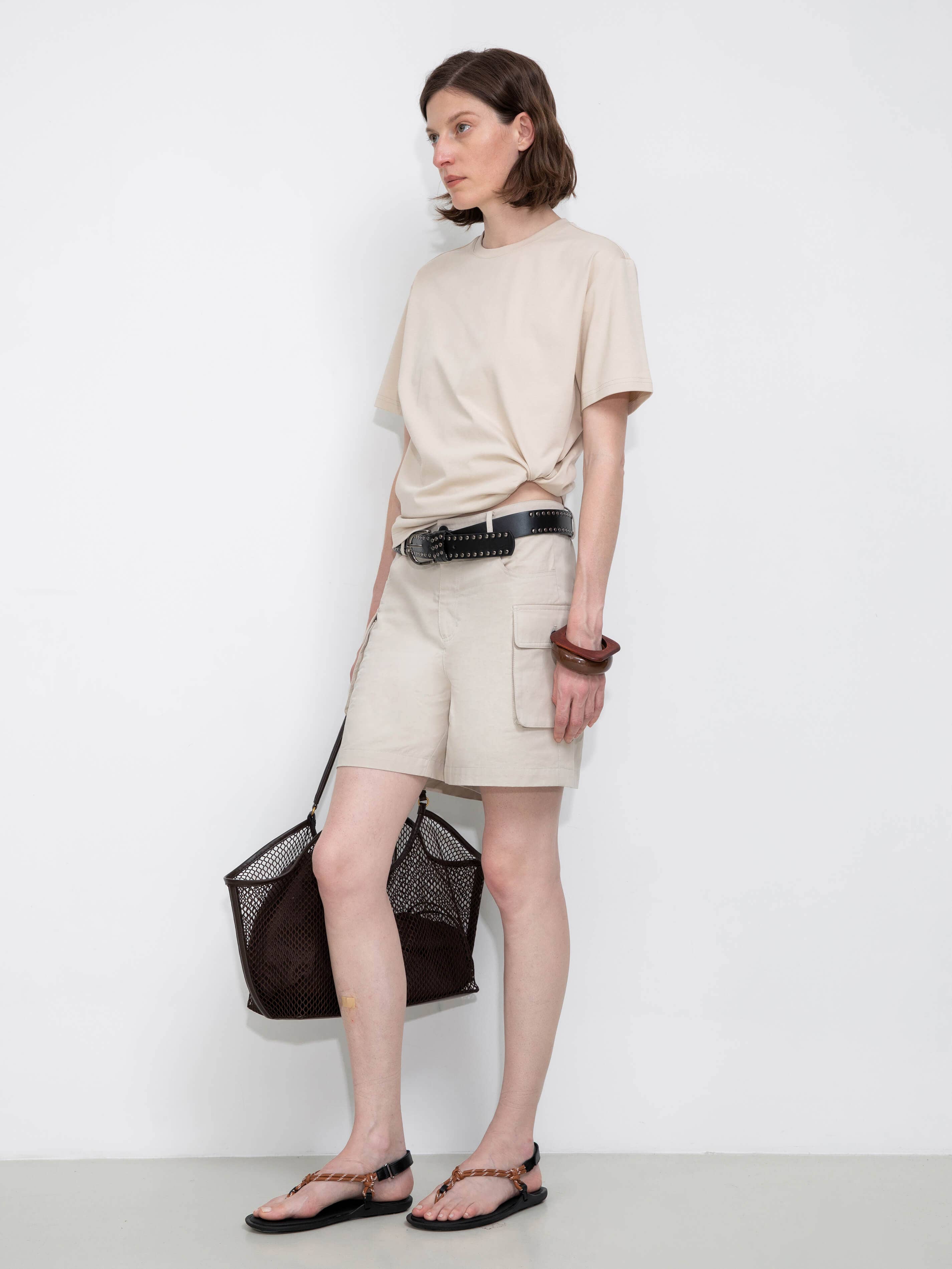 CUBIC – wholesale T-shirt – women's – C BY CUBIC Oversized Crew Neck Solid T-Shirt9